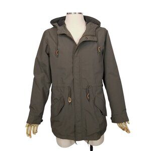 Obey Men's Parka Jacket Olive Green Sz Medium
